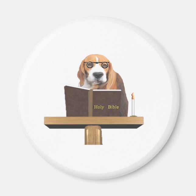 Hund Preacher Magnet (Framsidan)