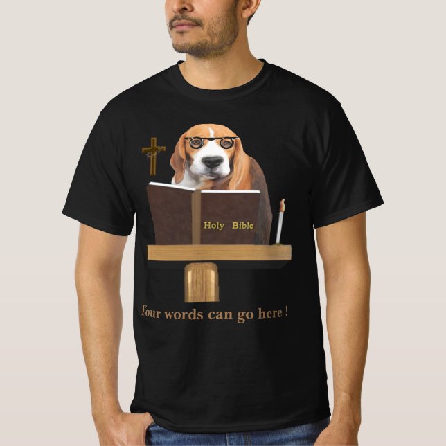 Hund Preacher T Shirt (Framsida)