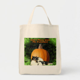 Hund Protected Large Pumpkin Funny Halloween Tygkasse