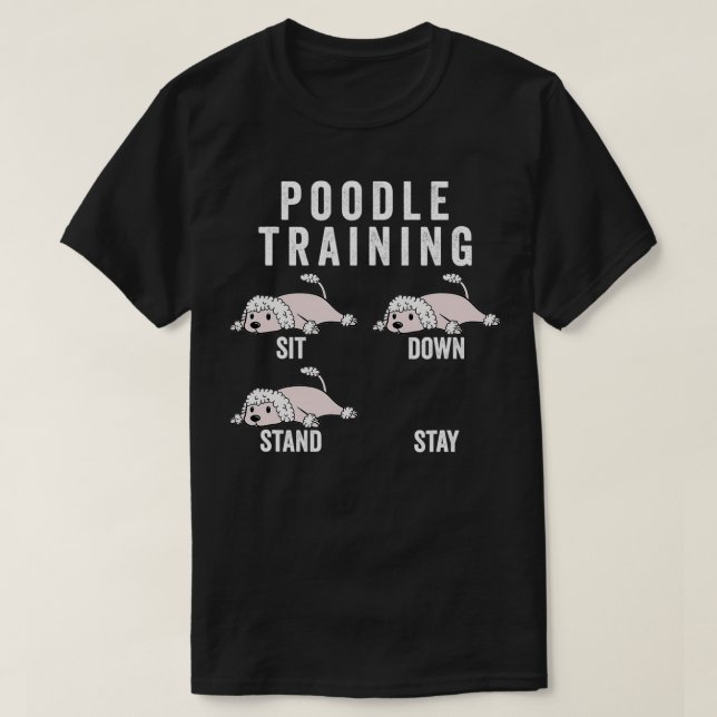 Hund pudel t shirt (Design framsida)