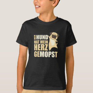 Hund Pug Cute som säger Pug Kärlek Hund Ord T Shirt