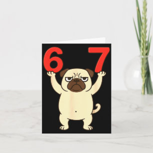 Hund Pug Rolig 67 Meme Sex Sju Kort
