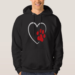 Hund Puppy Heart Animal Hund rolig hund älskare Hoodie