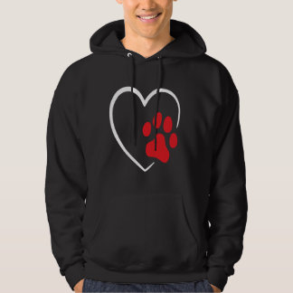 Hund Puppy Heart Animal Hund rolig hund älskare Hoodie