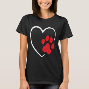 Hund Puppy Heart Animal Hund rolig hund älskare T Shirt