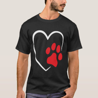 Hund Puppy Heart Animal Hund rolig hund älskare T Shirt