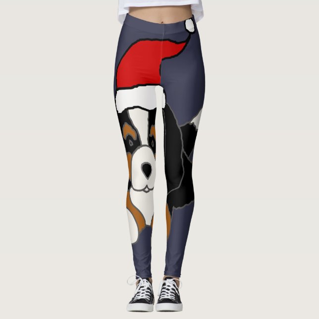 Hund Puppy Jul Leggings (Framsida)