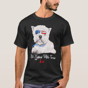 Hund Puppy Pappa Väster Highland White Terrier T Shirt