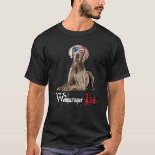 Hund Puppy Pappa Weimaraner T Shirt