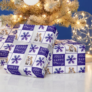 Hund Puppy Pet Lila Photo Snowflake jul Presentpapper