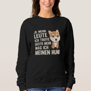 Hund Puppy Pooch gillar inte People Shiba T Shirt