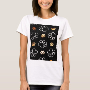 Hund Puppy Tass avtryck Gifts for Hundälskares Tee