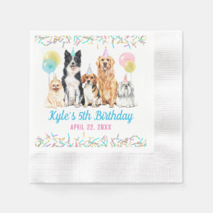 Hund Puppy Tass-ty Birthday Pappersservett