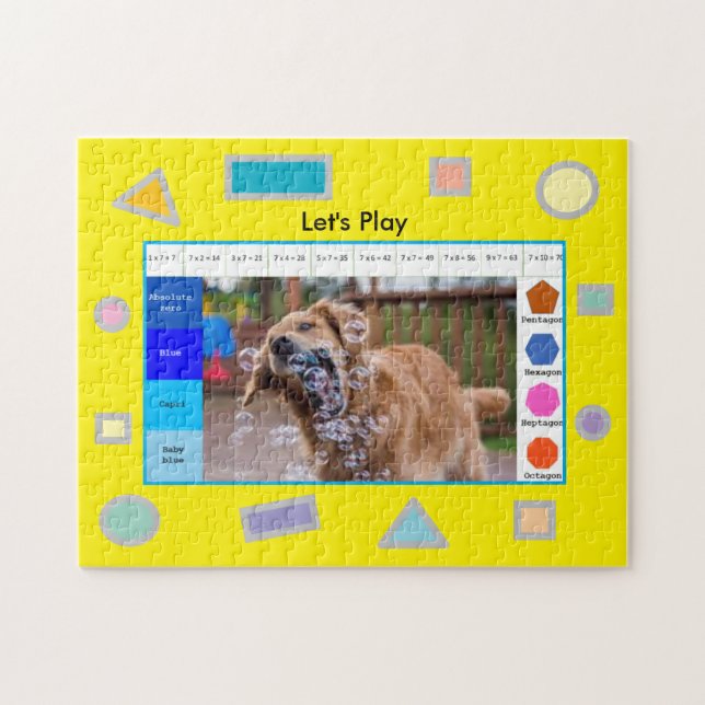 Hund-pussel för att göra dina barn smartare pussel (Horisontell)