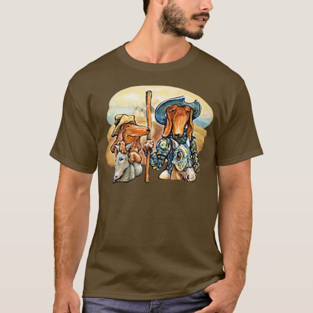 Hund Quixote T-shirt (Framsida)