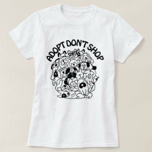 Hund Rädding för antagande T-Shirt