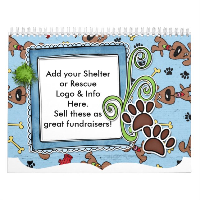 Hund Rädding FUNDRAISER-kalendrar Kalender (Omslag)