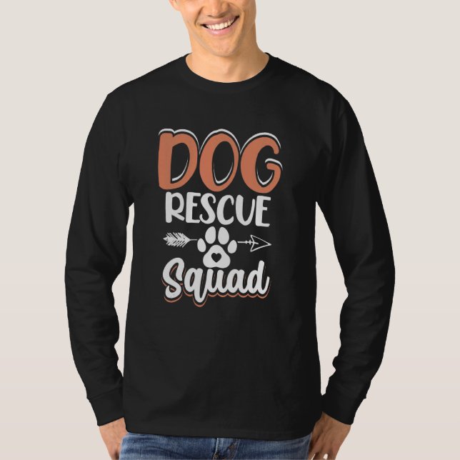 Hund Rädding fyrkant T Shirt (Framsida)