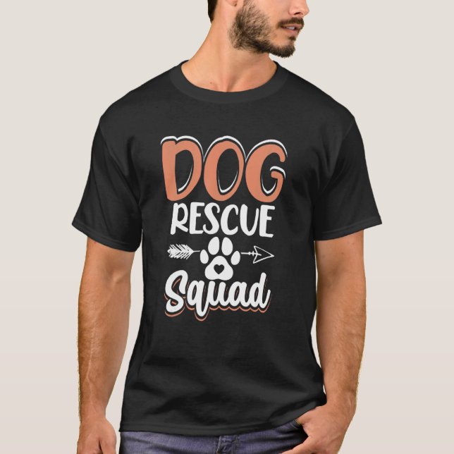 Hund Rädding fyrkant T Shirt (Framsida)