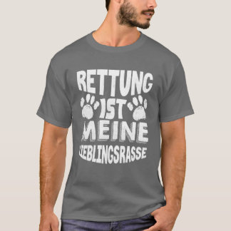 Hund rädding Hundar Hund-retro-gåva T Shirt
