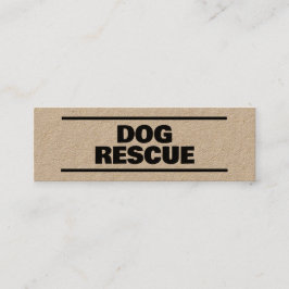 Hund Rädding Kraft Mini Visitkort