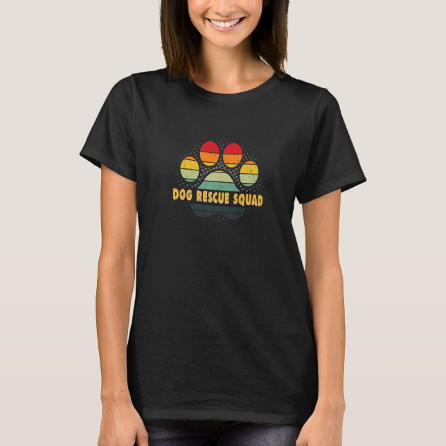 Hund Rädding Trupp Djurens Höger T Shirt (Framsida)