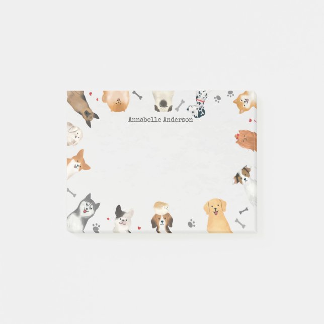 Hund Ram Post-it Block (Framsida)