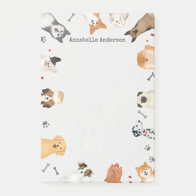 Hund Ram Post-it Block (Framsida)