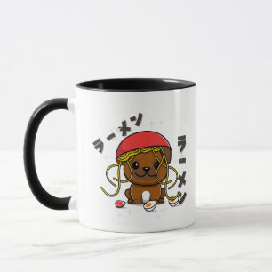 Hund Ramen Cute Kawaii Mugg
