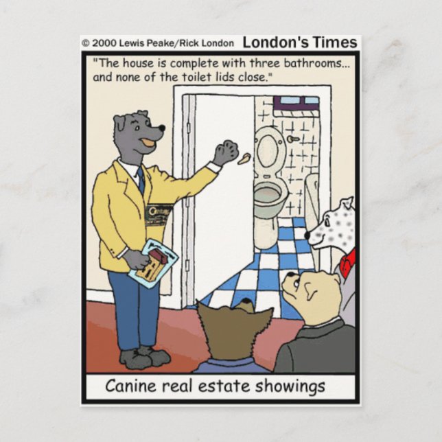 Hund Real Gods Sales Funny Gifts & Tees Vykort (Framsida)