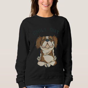 Hund Relaxation Hund Meditation Lotus Seat Yoga T Shirt