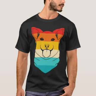 Hund Retro Bandana T Shirt