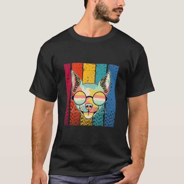Hund retro t shirt (Framsida)