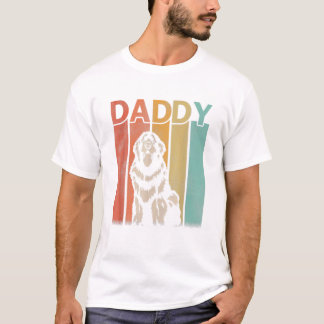 Hund Retro Vintage-pappa T Shirt
