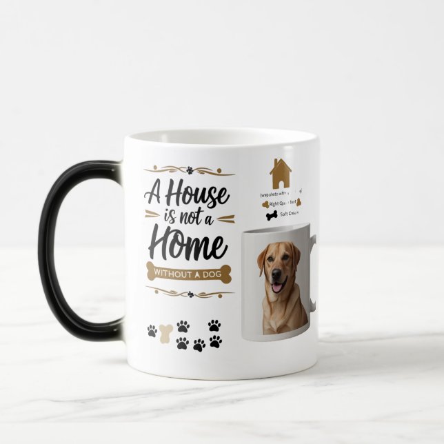 Hund Reveal Morphing Mugg - 11 oz Magic Mugg Gift (Vänster)