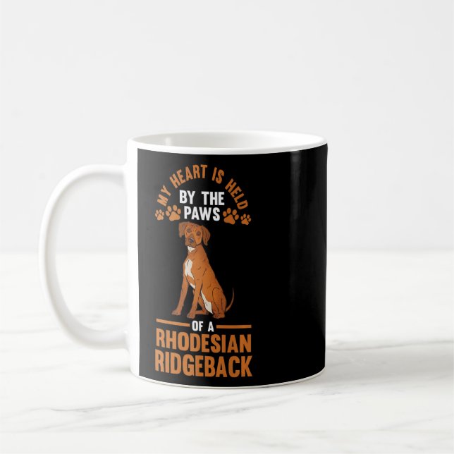 Hund Rhodesian Ridgeback Kaffemugg (Vänster)