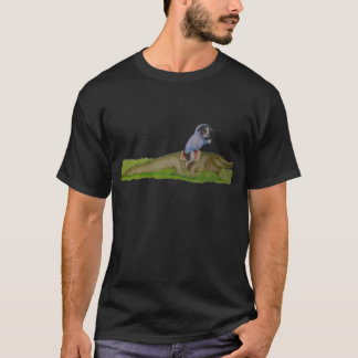 Hund Riding an Alligator T Shirt