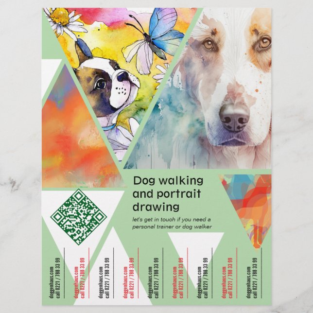 Hund ritade flygblad  (Framsidan)