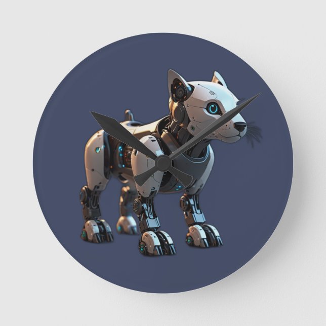 hund robot rund klocka (Framsida)