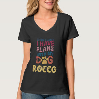 Hund Rocco Personlig Gift Busy med min Hund T Shirt
