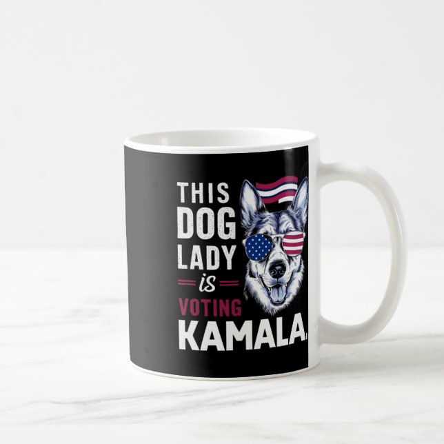 Hund röstar Kamala Kaffemugg (Höger)