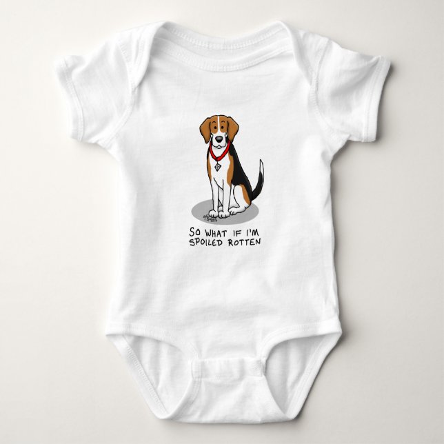 Hund Rotten Beagle (Tri färg 3) T Shirt (Framsida)