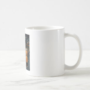 Hund rottweiler dricker iskaffe rolig djur kaffemugg