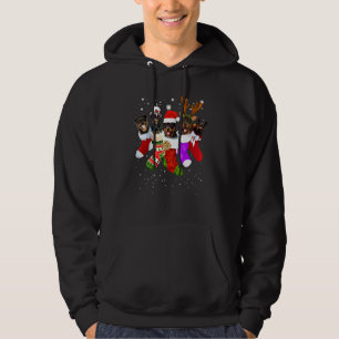 Hund Rottweiler Jul Sockar Xmas Pyjamas Husdjur P Hoodie