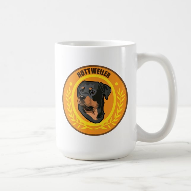 Hund ROTTWEILER Kaffemugg (Höger)