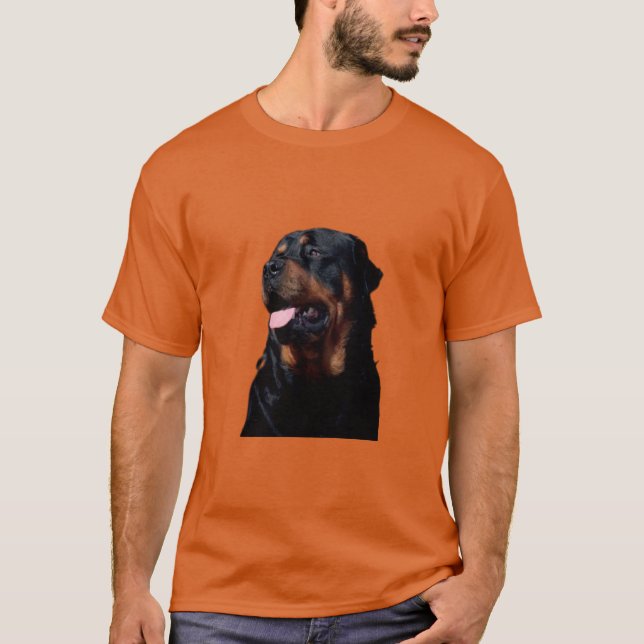 Hund Rottweiler T Shirt (Framsida)