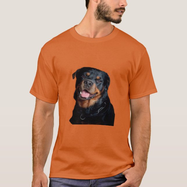 Hund Rottweiler T Shirt (Framsida)