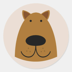 Hund Runt Klistermärke