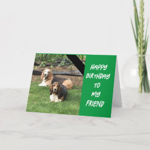 *HUND SÄGER ATT DU GÅR UT OCH CELEBRATAR DIG" KORT
