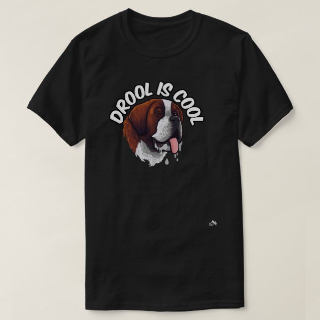Hund Saint Bernard Drool är Coolan Saint Bernard D T Shirt (Design framsida)